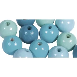 Cuentas de Madera Turquesa Rayher 12mm
