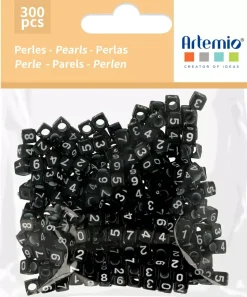 Cuentas de Plástico con Números Artemio 6mm