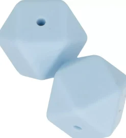 Cuentas de silicona Hexágonos Azul My little Baby Artemio 17mm