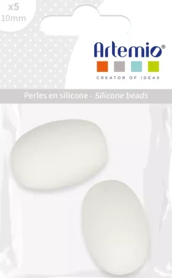 Cuentas de silicona Oliva Blanco My little Baby Artemio