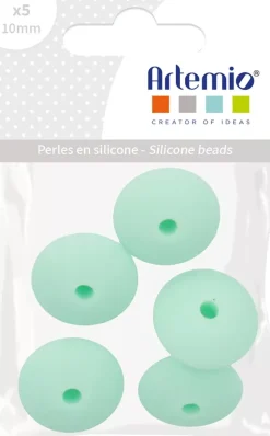 Cuentas de silicona Óvalo Verde My little Baby Artemio