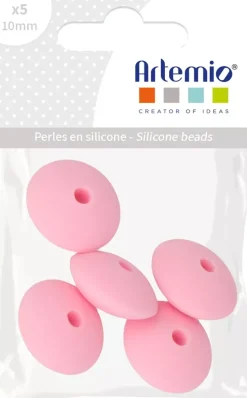 Cuentas de silicona Óvalo Rosa My little Baby Artemio