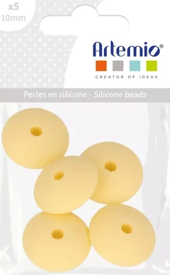 Cuentas de silicona Óvalo Amarillo My little Baby Artemio