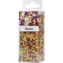 Cuentas de Vidrio + Alambre Colores Rayher 90g