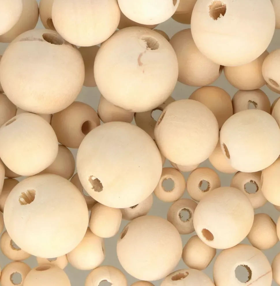 Cuentas Madera Redondas Artemio 130pz