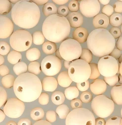 Cuentas Madera Redondas Artemio 130pz