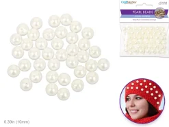 Cuentas Perladas Marfil MultiCraft 10mm