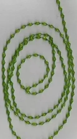 Cuentas romboidales verde turquesa