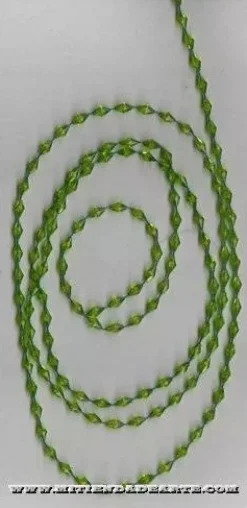 Cuentas romboidales verde turquesa