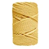 Cuerda de Macramé 3 cabos Amarillo Pálido CasaSol 3mm