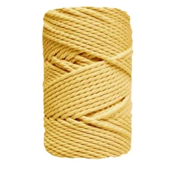 Cuerda de Macramé 3 cabos Amarillo Pálido CasaSol 3mm
