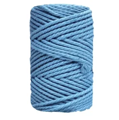 Cuerda de Macramé 3 cabos Azul Horizonte CasaSol 5mm