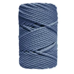 Cuerda de Macramé 3 Cabos Azul Cobalto CasaSol 3mm