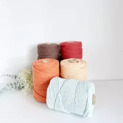 Cuerda de Macramé 3 Cabos Celeste Casasol 5mm