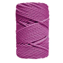 Cuerda de Macramé 3 Cabos Fucsia CasaSol 3mm