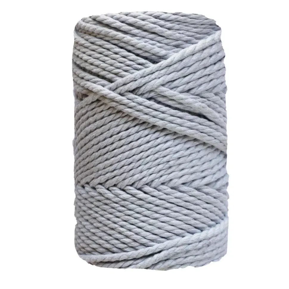 Cuerda de Macramé 3 cabos Gris Claro CasaSol 3mm