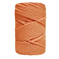 Cuerda de Macramé 3 cabos Naranja CasaSol 3mm