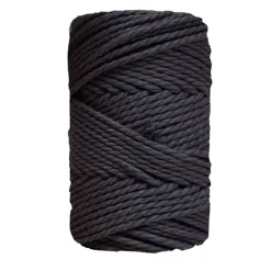Cuerda de Macramé 3 Cabos Negro CasaSol 3mm