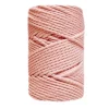 Cuerda de Macramé 3 cabos Rosa Maquillaje CasaSol 3mm