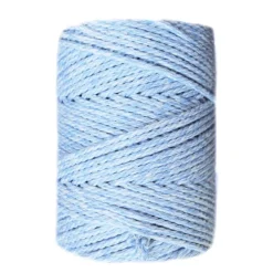 Cuerda de Macramé 3 Cabos SPRAY Crudo-Azul Día CasaSol 3mm
