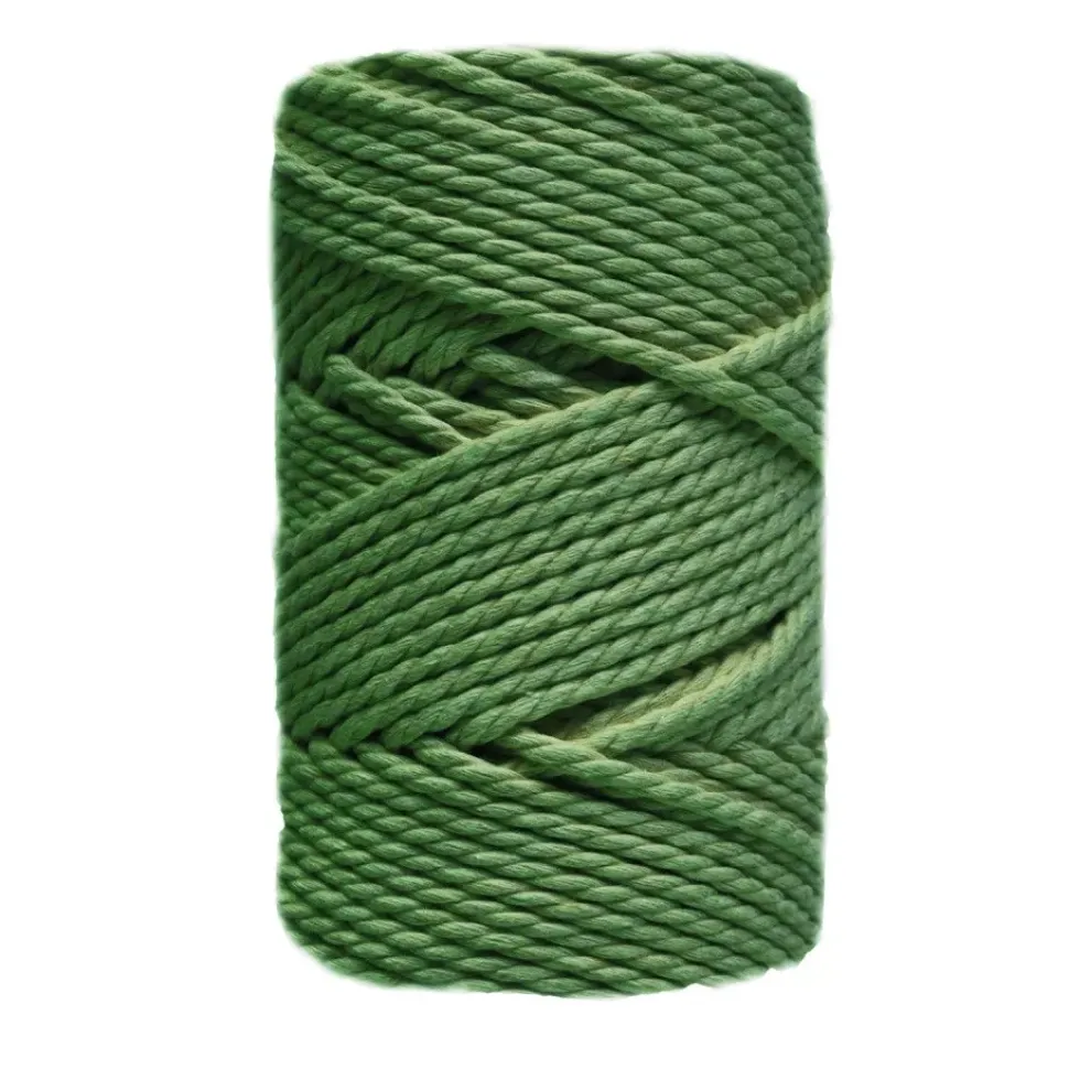 Cuerda de Macramé 3 Cabos Verde Eucalipto CasaSol 3mm