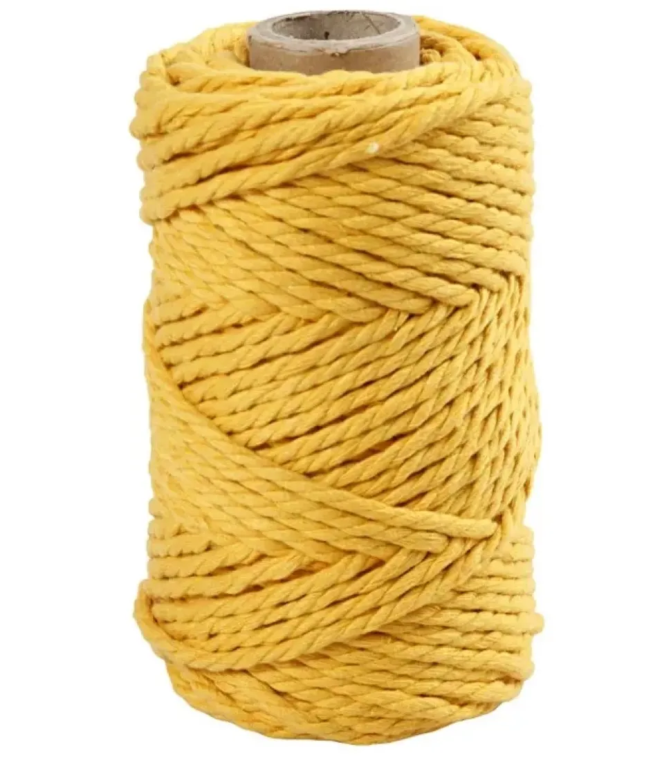 Cuerda de Macramé Amarillo Creativ Company 4mm