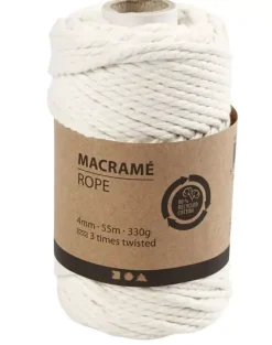 Cuerda de Macramé Blanco Creativ Company 4mm