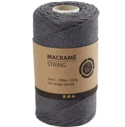 Cuerda de Macramé Gris Creativ Company 2mm