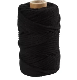 Cuerda de Macramé Negro Creativ Company 4mm