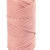 Cuerda de Macramé Rosa Palo Creativ Company 4mm