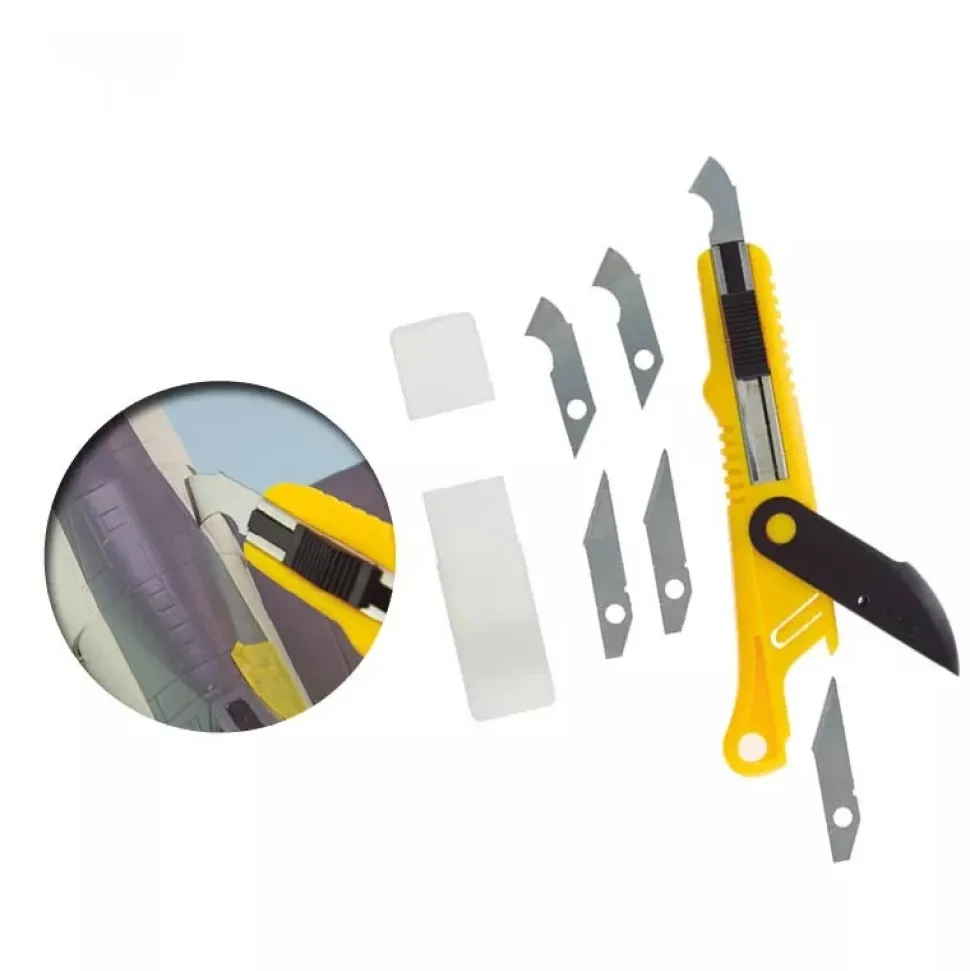 Cutter grabador + 5 cuchillas Vallejo