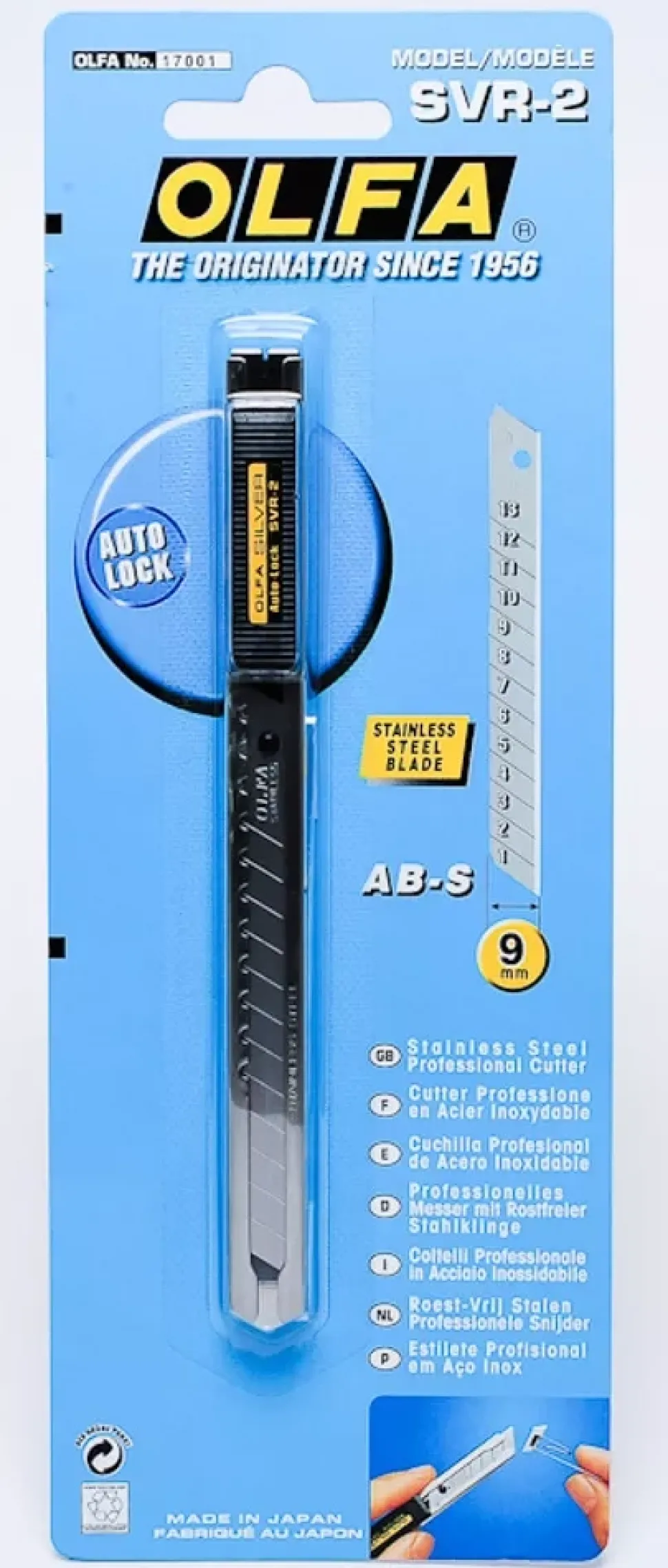 Cutter Profesional de acero inoxidable OLFA SVR-2