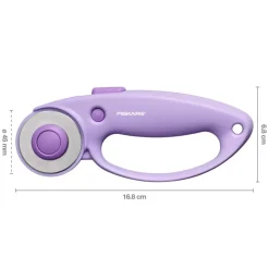 Cutter Rotatorio con Cambio Fácil de Cuchilla Lila Fiskars Ø45mm