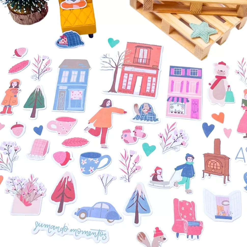 Decoración de Pared de Madera Creativ Company 40x50cm