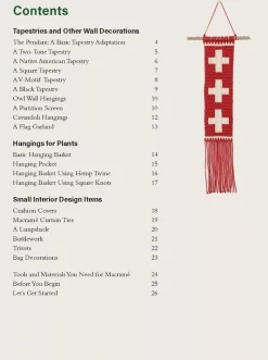 Decorative Macrame 20 Stylish Projects for Your Home