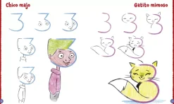 Dibujar Caricaturas con Números y Letras