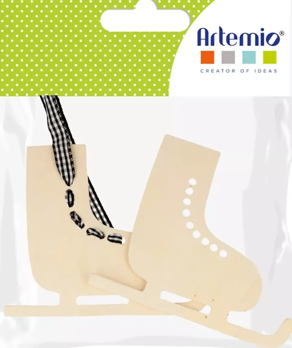 Die-Cuts de Madera Patines Imagine Xmas Artemio