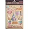 Die-cuts de madera Romantic Candy Christmas Stamperia