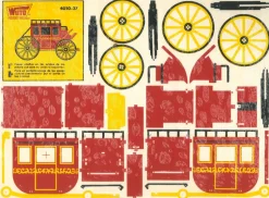 Diligencia del Oeste-27 Kits Recortables Serigrafiados de Marquetería 4010-27