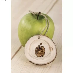 Discos de madera redondos natural para colgar