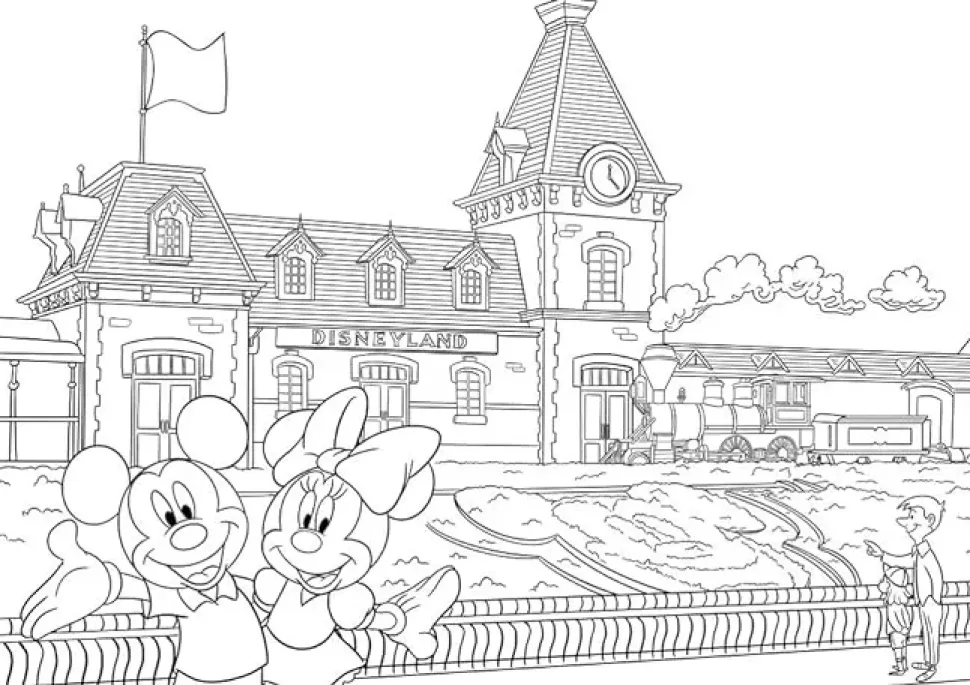 Disneyland Parks Colouring Book