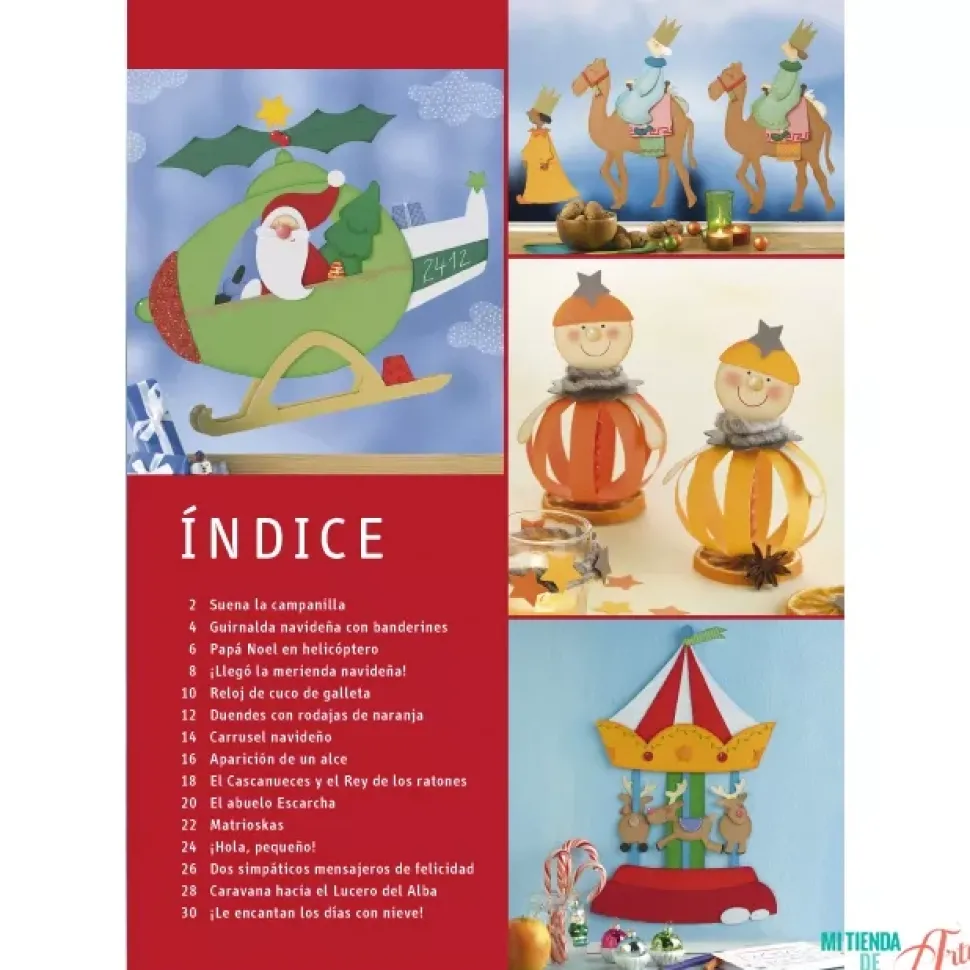 Divertidas figuras de papel para decorar la casa en Navidad