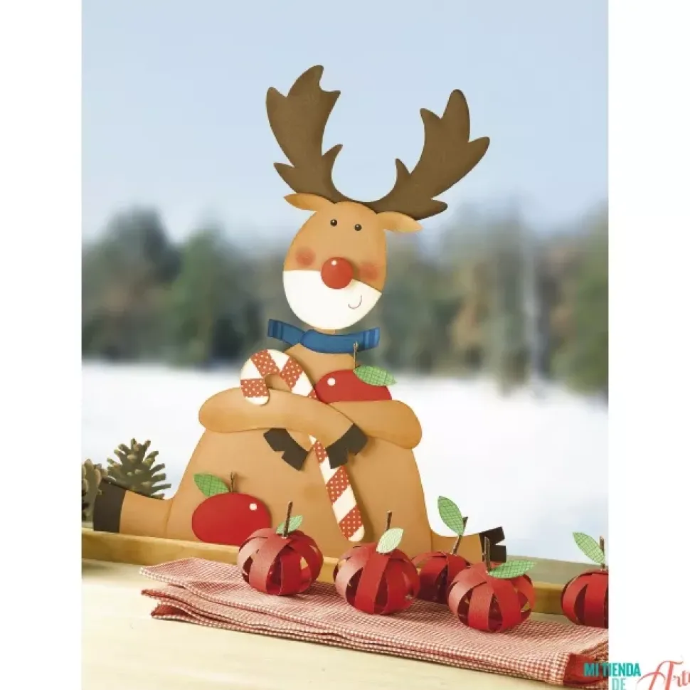 Divertidas figuras de papel para decorar la casa en Navidad