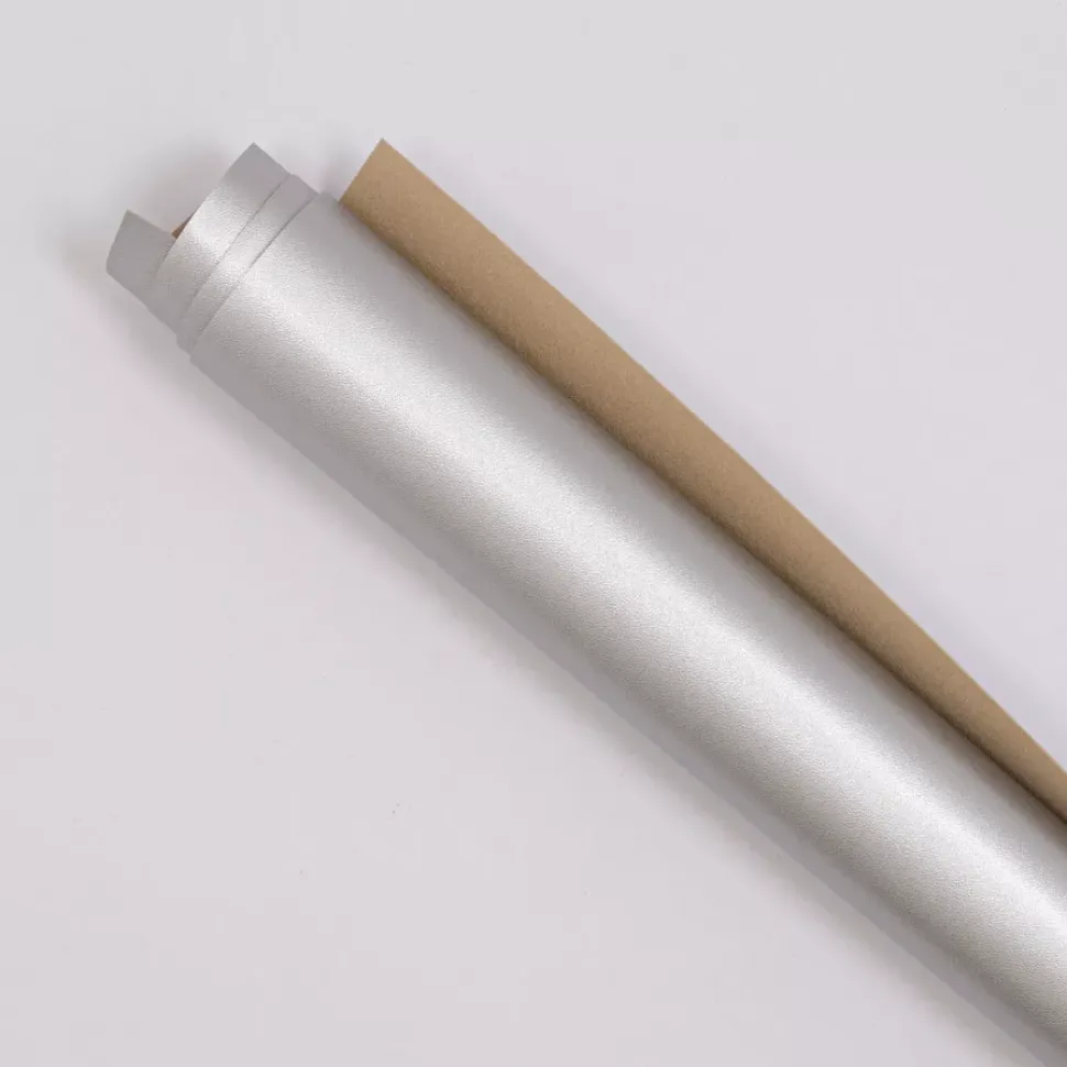 Ecopiel Metalizada Silver Craftelier 35x50cm