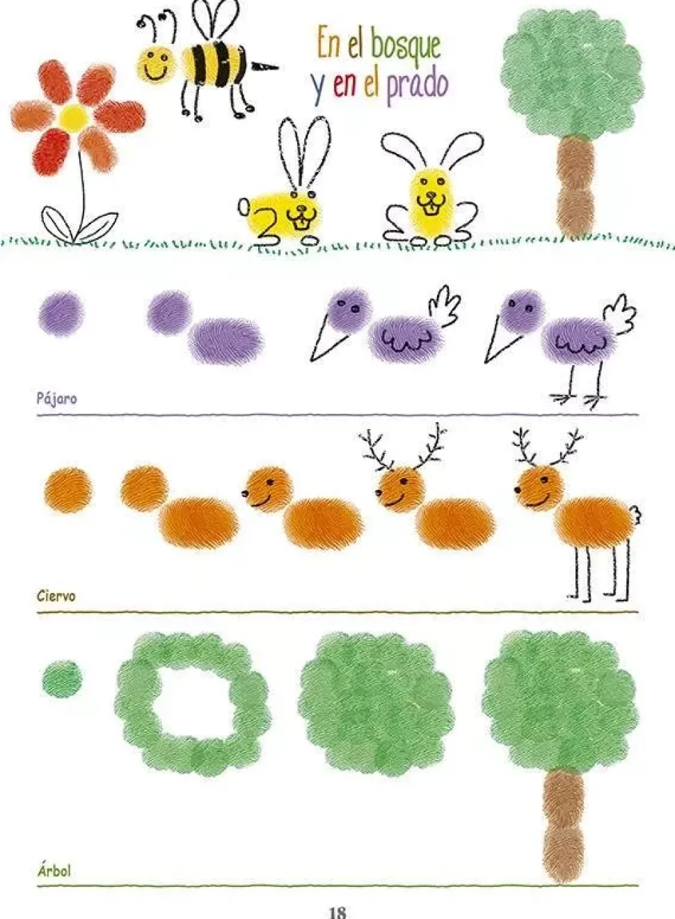 El Libro de pintar con los dedos para niños