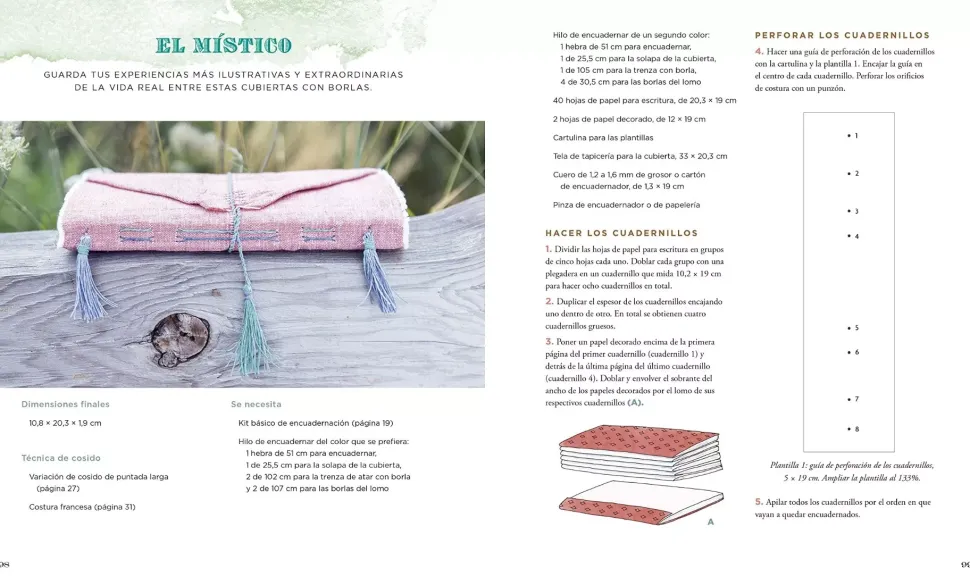 Encuadernación a mano más de 20 libros artesanales