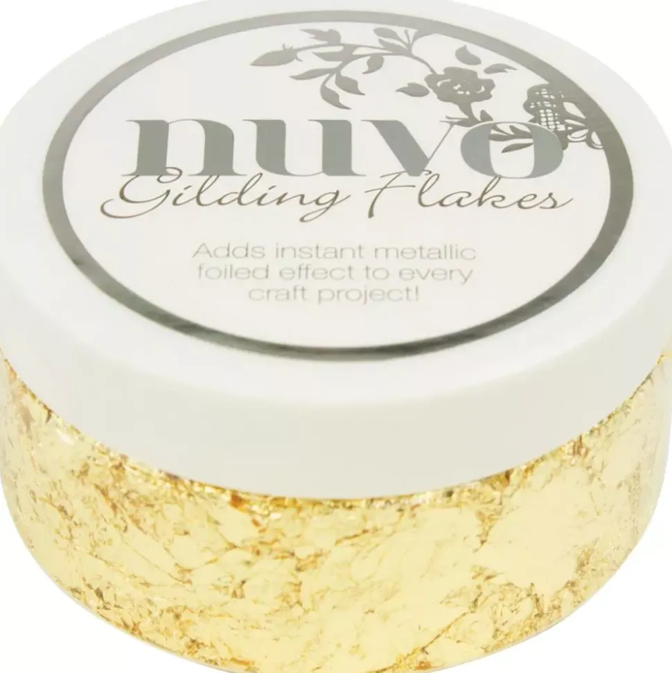 Escamas Gilding Flakes Radient Gold Nuvo