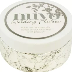 Escamas Gilding Flakes Silver Bullion Nuvo
