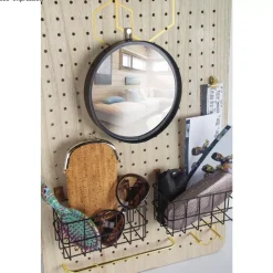 Espejo de metal para Pegboard Pin and Peg