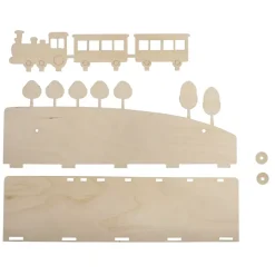 Estantería de madera Tren Rayher